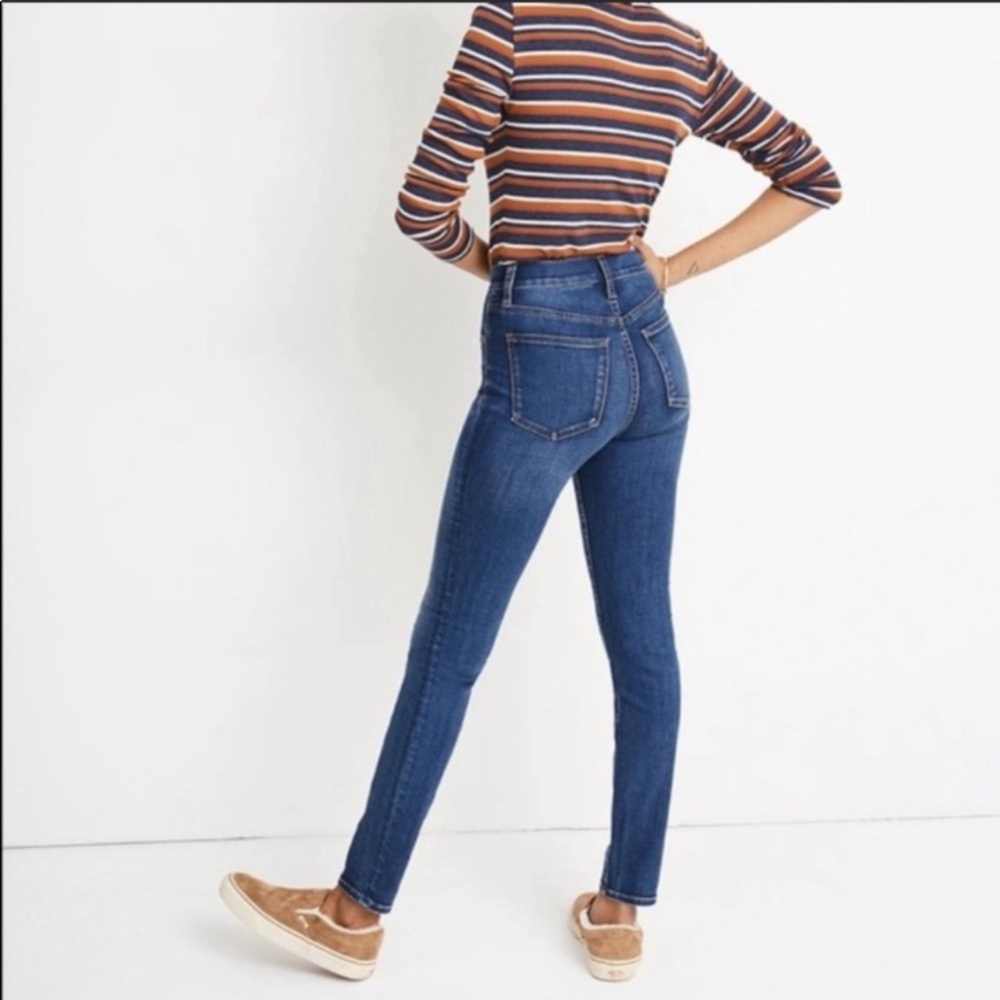 Madewell 10”High Rise Skinny Thermolite Denim Jeans